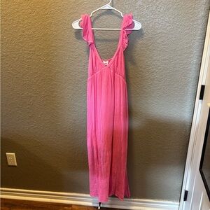Pink maxi dress